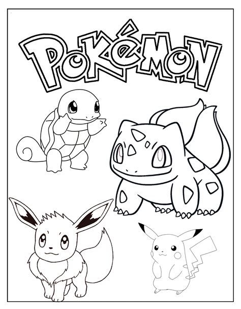 free pokemon coloring pages|Pokemon Coloring Pages (Free PDF Printables)